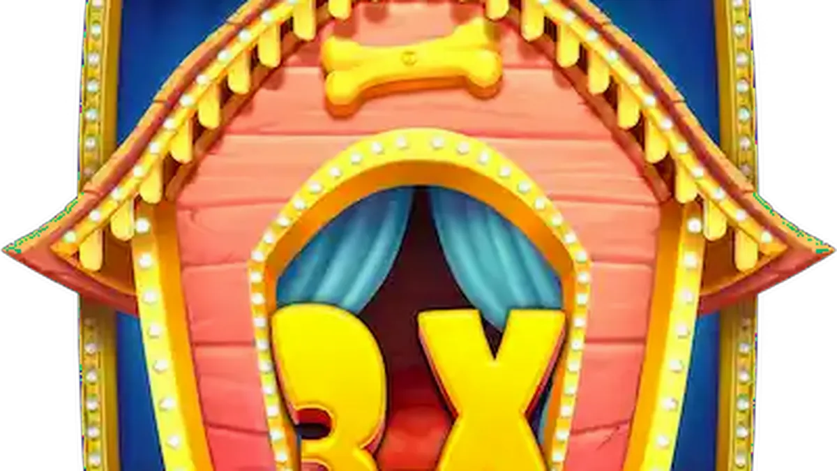 Tampilan visual slot The Big Dog House dengan simbol anjing yang ikonik